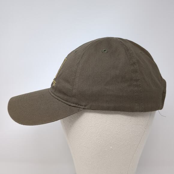Hornady Strapback Baseball Cap Brown One Size Adjustable Embroidered 6 Panel - Picture 3 of 9